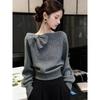 Bow Sweater Autumn and Winter New Style Long Sleeve Top