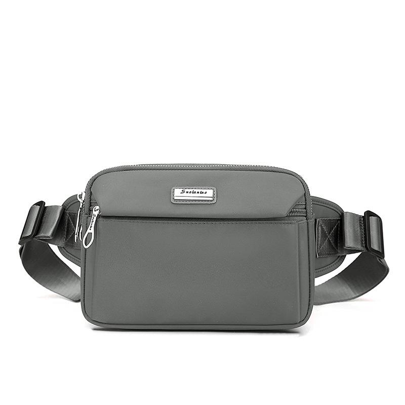 Chest Bag Women's Nylon Solid Color Small Bag Crossbody Bag Waist Bag