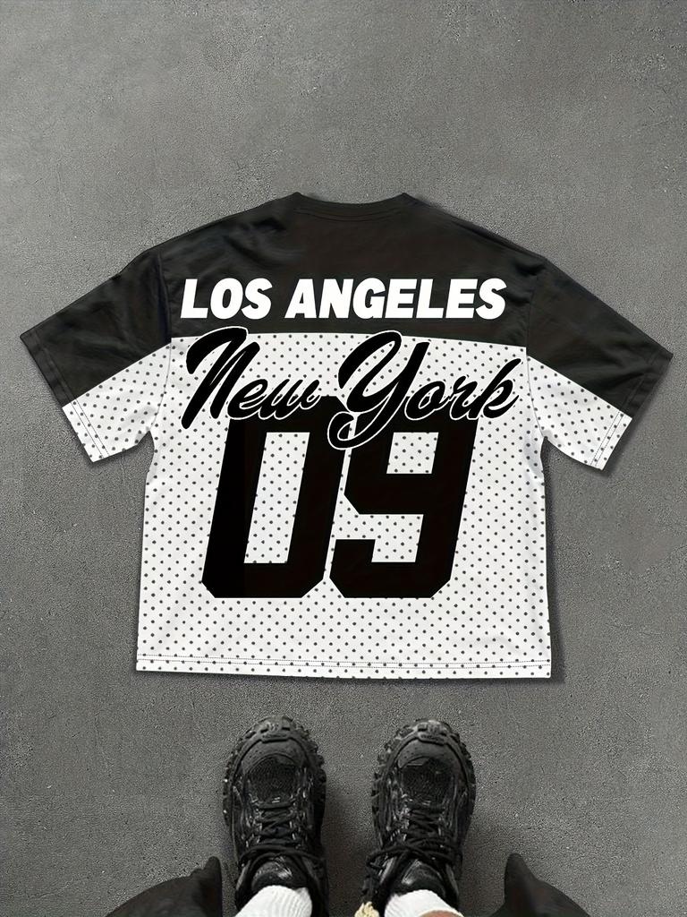 2025 Summer New sporty, casual and fashionable outdoor 3D digital printed soft comfortable and breathable men's T-shirt
