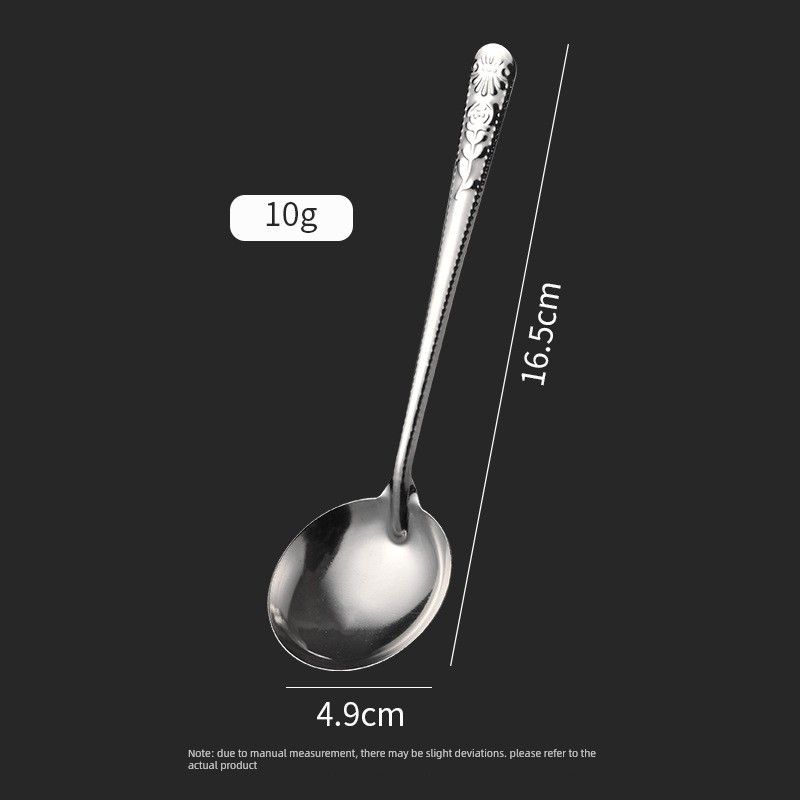 

Jojo s L. Pd.Press. Stainless Steel Spoon for Home Use, Dining Spoon, Soup Spoon, Dessert Spoon | Press the Arm Oil Spoon