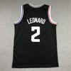 Mens Basketball Jersey LA Clippers Kawhi Leonard 2 Paul George 13 Embroidered Sportswear Cotton Blend Team Uniform