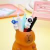 2Pcs Cute Astronaut Press Waterbased Pen Spacemen Creative Retractable Neutral Pen Black Writing Pen School Stationery