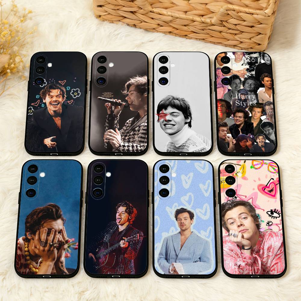 Singer H-Harry-Styles Phone Case For Samsung A73,72,71,53,52,51,22,91,80, Soft Black Cover