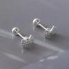 Sweet Bow Stud Earrings for Women – Fashionable, Small, Versatile, Anti-Lost Screw Back.