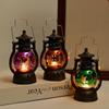 2025 Halloween Led Pumpkin Light Mini Plastic Retro Oil Lamp Battery-Operated Lantern Decor For Indoor Outdoor Spooky Atmosphere