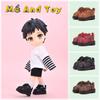 Pretend Play Obitsu11 Shoes Dress Up Cowhide Dolls Shoes Doll Leather Boots  Doll Accessories