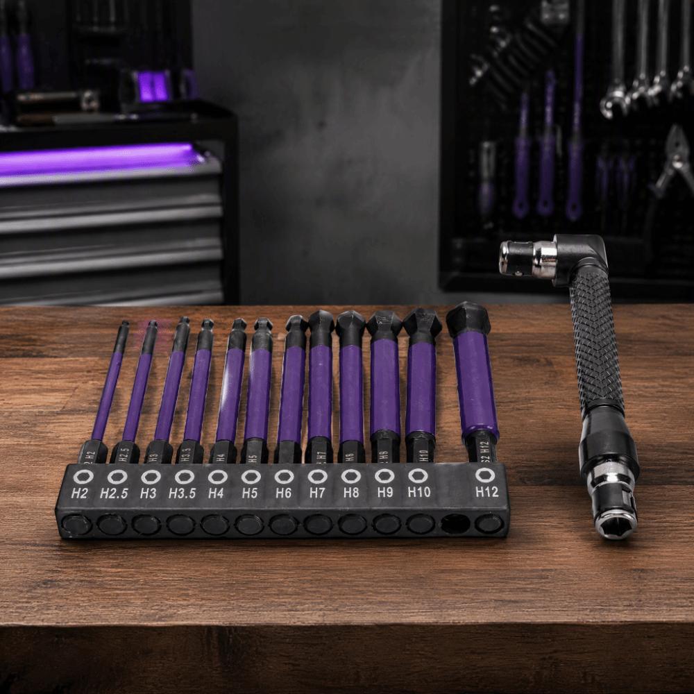 12pcs S2 Alloy Steel Hex Screwdriver Bit Set Impact Driver Bit Set  Power Drill Use