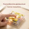 7 Grid Keycap Clicker Anti Stress Fidget Keyboard Keychain Decompression Button Hand Relax Party Favor Gift