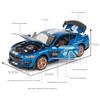 1/24 Ford Mustang Shelby GT500 Alloy Sports Car Model Diecast Metal Toy Car Model High Simulation Sound and Light Childrens Gift