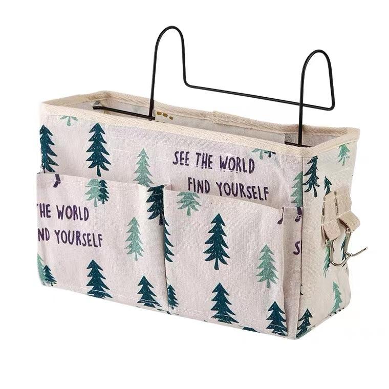Креативная тканевая подвесная сумка для хранения прикроватной тумбы Forest Deer