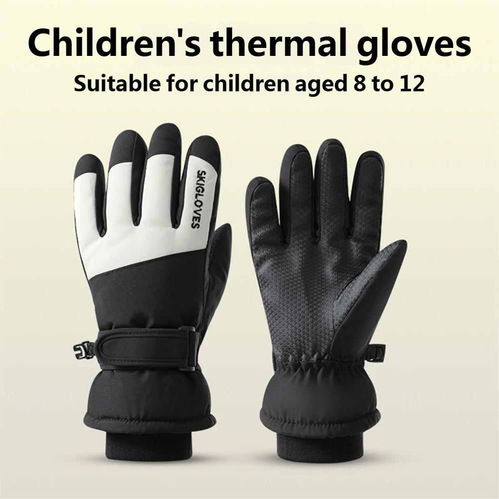 Winter Warm Gloves Non-Slip Cold-Proof Children Can Play Snow Medium and Big Children Riding Ski Gloves