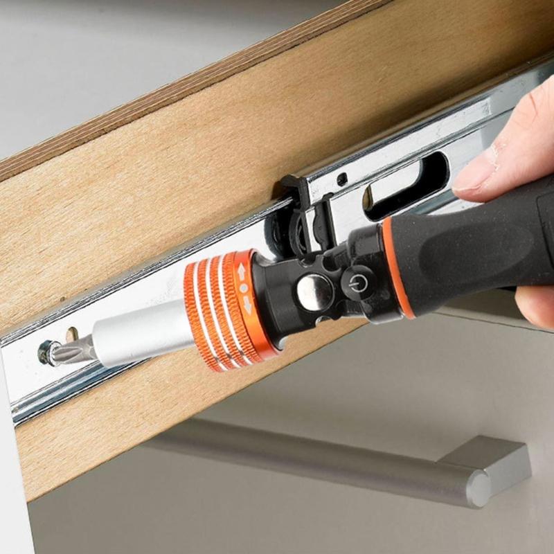 40pcs Versatile Magnetic Ratchet Screwdriver Set Compact Stubby Screwdriver with Bits Adjustable Rotations Screwdriver