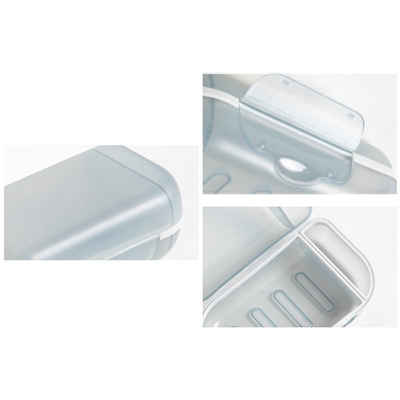 Small Travel Soap Container Secure Cover Multiple Purpose Organizers Jewelry Accessories Storage PP