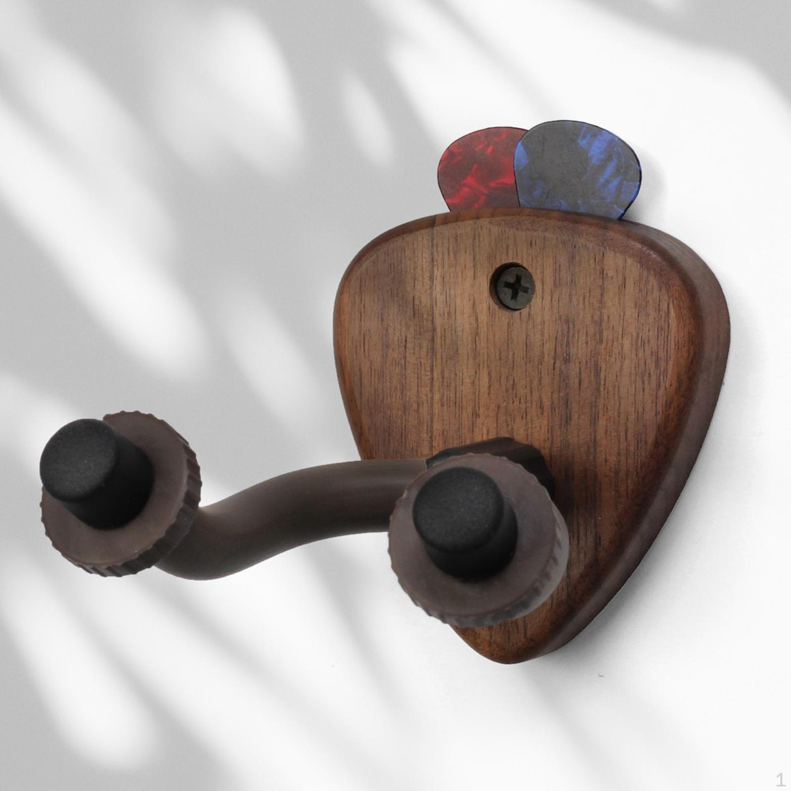 

Wall Mount Guitar Hanger Hanging Bracket Wooden Hook Skateboard for Acoustic
