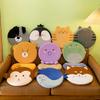 Cartoon Animal Dog Cat Chair Cushion Thick Sofa Pillow Plush Toy  For Office Student Dormitory Car