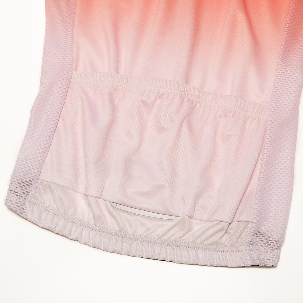 Professional Summer Short Riding Bicycle Cycling Clothing Set Gradient Color Women Sport Jerseys Suits