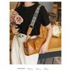 Genuine Leather Women's Bag New Fashionable Top Vegetable Tanned Cowhide Shoulder Bag Korean Style Versatile Hand Crossbody Bag