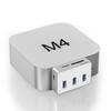 Hub Estação de Docking Mac Mini M4 10Gbps 3x 5Gbps Leitor de Cartão Design Compacto em Alumínio Acessório Perfeito para Expansão do Mac Mini Dados Prontos Instantaneamente - 6 em 1