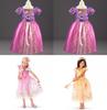 Elegant Kids Girls Princess Fancy Dress For Rapunzel Belle Cosplay