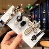 5Pcs Neue Retro Haarnadeln Set Feder Perle Haar Clip für Frauen Geometrische Kristall Barrettes Mädchen Haar Zubehör