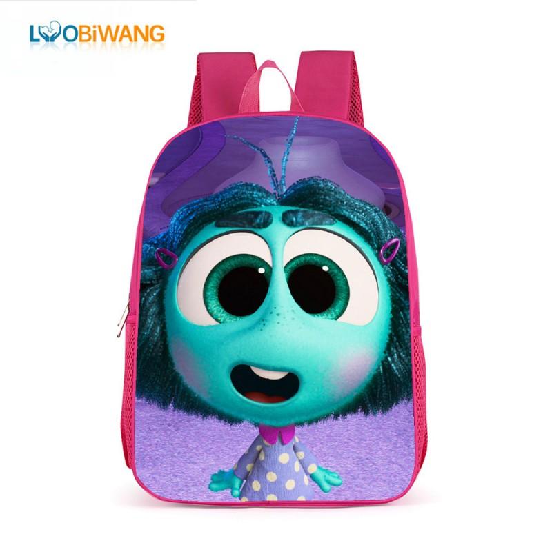 Inside Out 2 Kids School Backpack 17 Inch Oxford Fabric Bag Girls Boys Lightweight Anti-Theft Comfortable Student