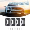 4pc Stainless Steel Car Number Plate Holder Black EU Style License Plate Frame Cover Anti-Corrosion Car Accessories
