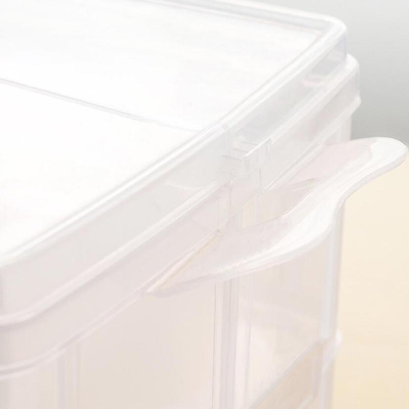 18 Grids Plastic Adjustable Storage Case Box  3 Layer Beads Jewelry Container