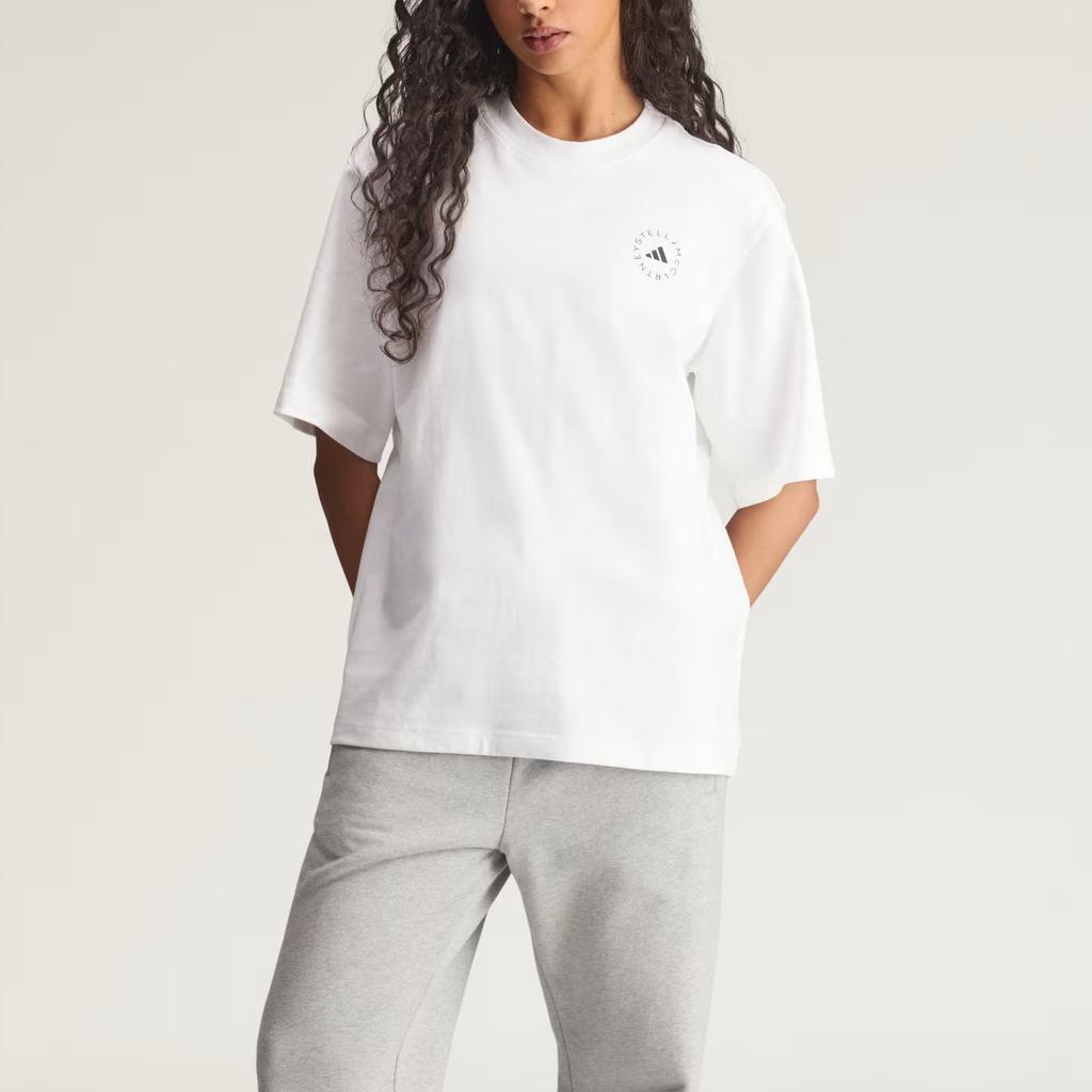 adidas Tricou Bărbătesc Stella McCartney cu Imprimeu Logo, Croială Largă, Mânecă Scurtă JZ0697