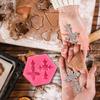 2 Shape Gothic Flower Cross Cake Mold Silicone Fondant Chocolate Making Baking Tools Resin Art Ornaments Hand Decoration DIY