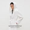 ONLY Women's 2025 Autumn Double-faced Wool Hooded Coat