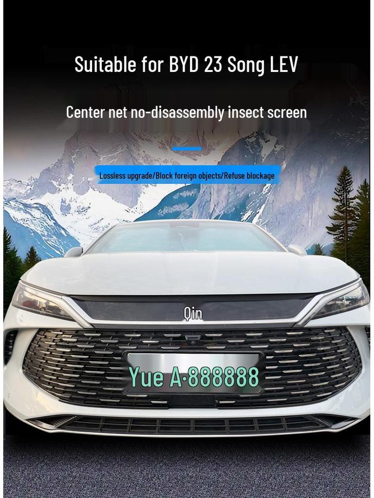 Customized Accessories for 24-26 BYD Qin L DMi: Insect Net, Radiator Guard, Dustproof Grille
