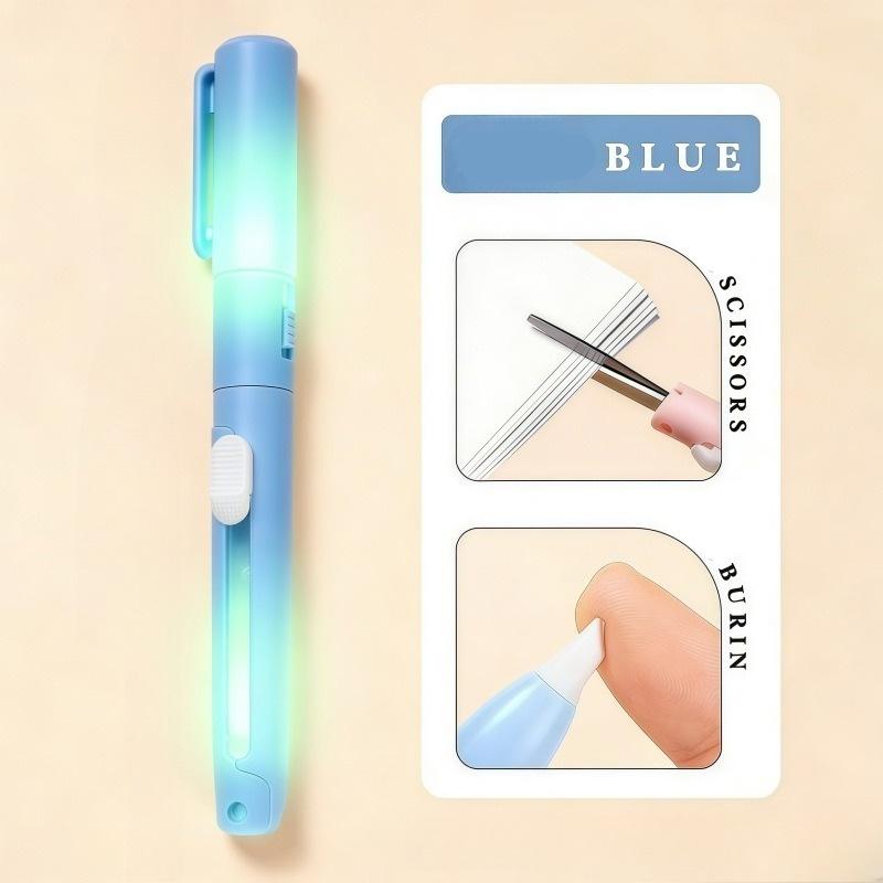 Multifunctional Luminous Portable Pen-shaped Scissors Innovative Two-in-one Design of Scissors