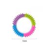 Colorful Spiky Puppy Chew Ring – Durable Rubber Teething Toy for Small Dogs, Fun Interactive Chewing & Play for Puppies