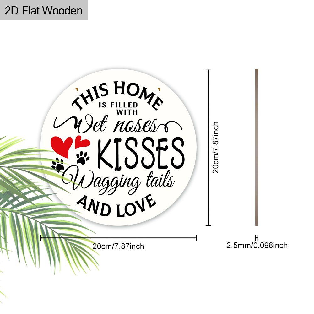 2D Flat Hanging Decorative Signs, Interior Wall or Door Decoration, Garden Decoration, Interesting Gifts for Family and Friends