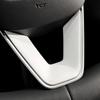 Steering Wheel Cover for Tesla Model Y Juniper 2026 Model 3 Highland Matte White Steering Wheel Trim Kit Protector Accessories