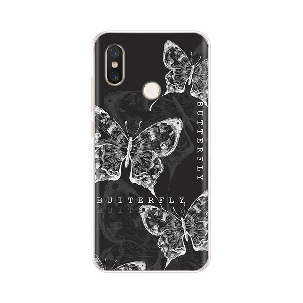 For Xiaomi Mi 8 Case Mi8 Phone Case Panda Butterfly Soft Silicon Back Cover For Xiaomi8 M1803E1A Case Fashion Funda Bags Housing