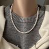 Pearl Necklace French Style Elegant High-End Collarbone Necklace Versatile Simple Choker Accessory