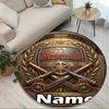 Custom Name Personalized Arsenal F.C Print Round Rug, Versatile Home Decor Carpet, for Playroom, Apartment, Balcony, Entryway, Hallway Gift