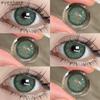 EYESHARE 1Pair Color Contact Lenses for Eyes Natural Brown Yearly Use Lenses Gray Multicolored Contact Lens Gray Pupils Lens