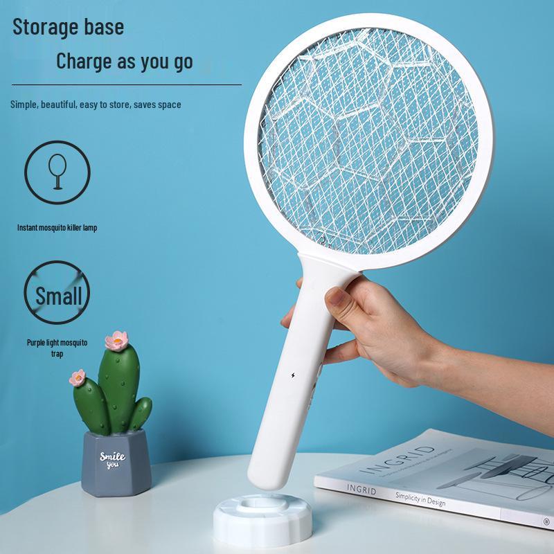 2025 Triple Grid Purple Light Mosquito Killer Lamp & Swatter