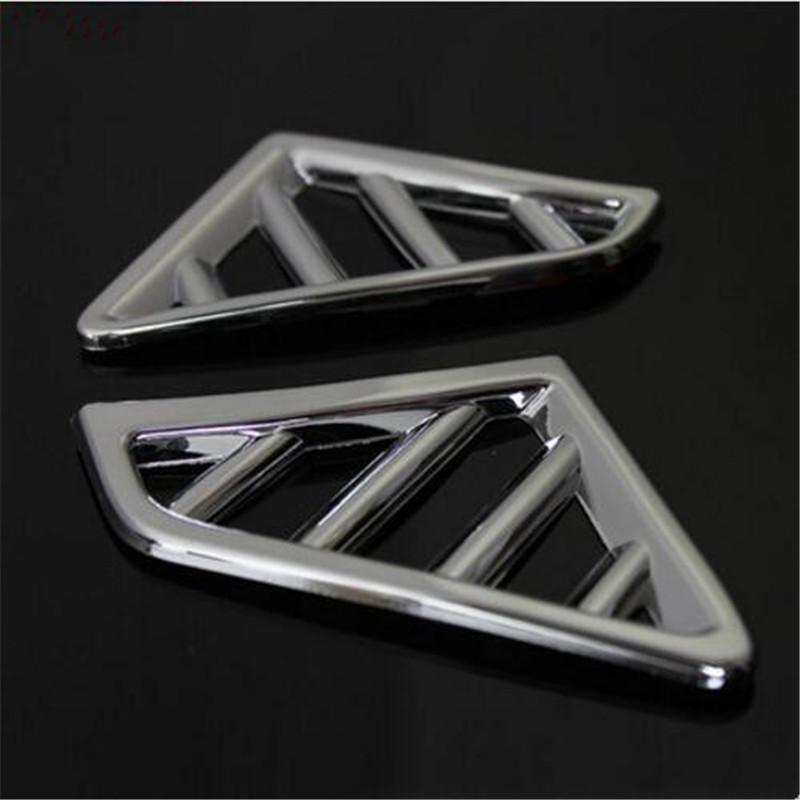 ABS Chrome Air Vent Conditioning Trim Cover Special Interior Conversion Sticker For Kia RIO K2 2010-2016 Car Styling