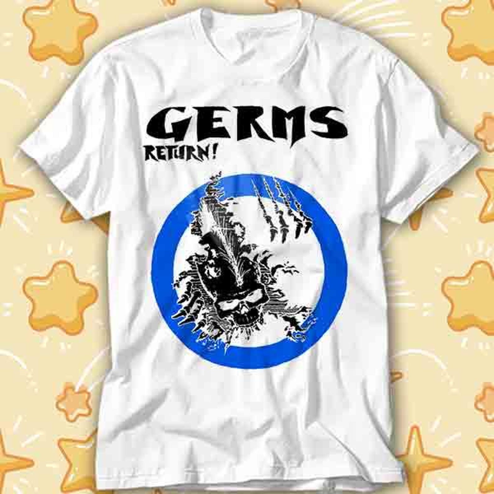 The Germs Return Rock Punk Music Album Vinyl Cover T-Shirt 594 S