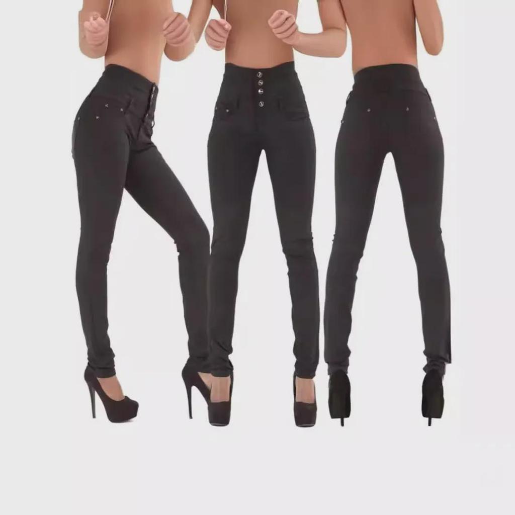 Jeansi elastici cu talie înaltă, slim fit, skinny pentru femei