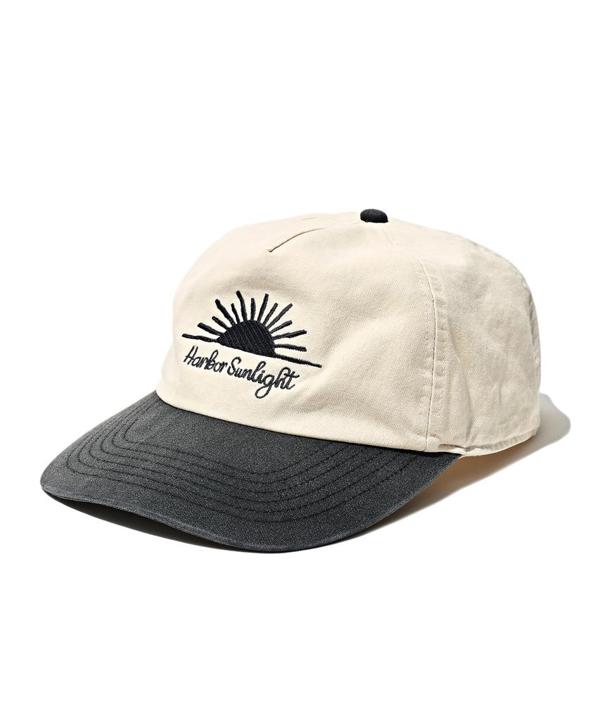 PARTIMENTO Vtg Washed Renewal Sunlight Ball Cap Ivory Black