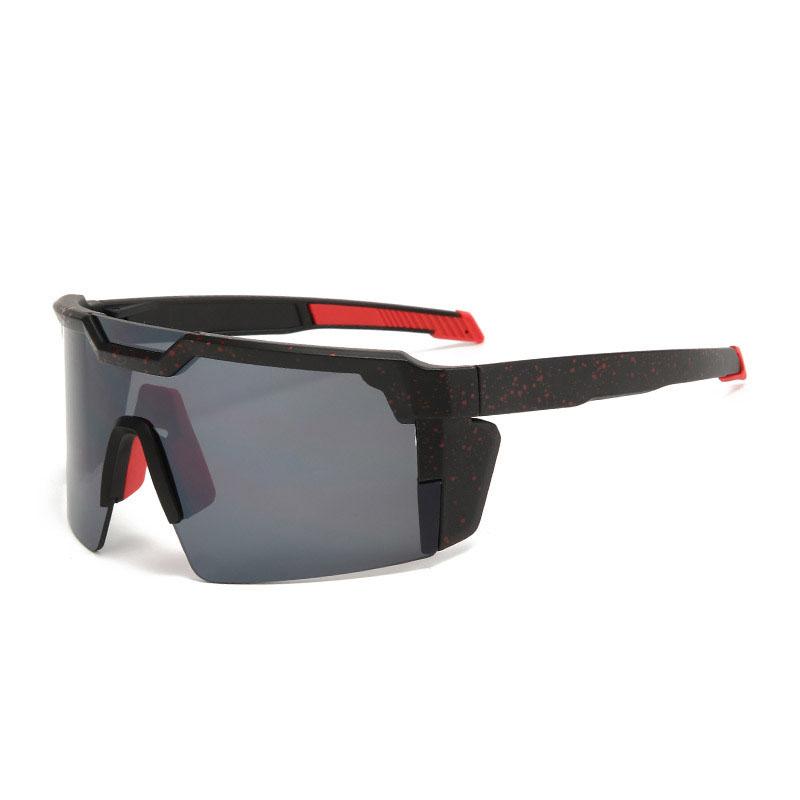 Новые цельные квадратные очень большие спортивные мужские солнцезащитные очки — фото 18