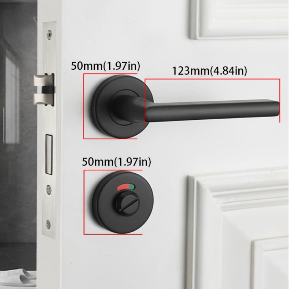 Stainless Steel Indicator Door Lock Nylon Plastic Stainless Steel Deadbolt  Dressing Room