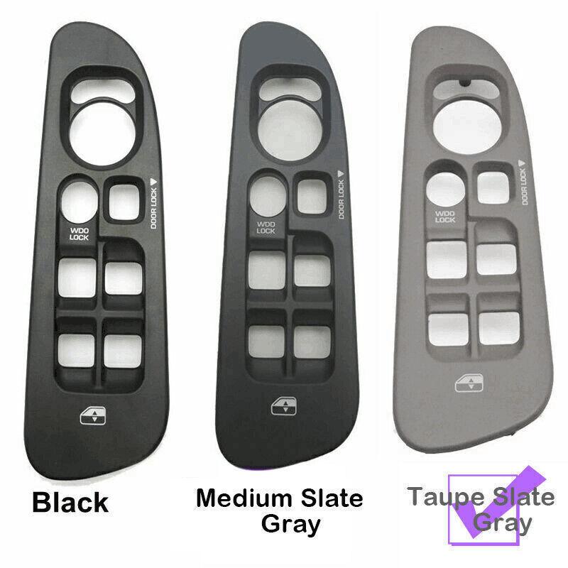 1x Grey For 02-2010 Dodge Ram 1500 2500 3500 Door Window Switch Bezel Panel Trim
