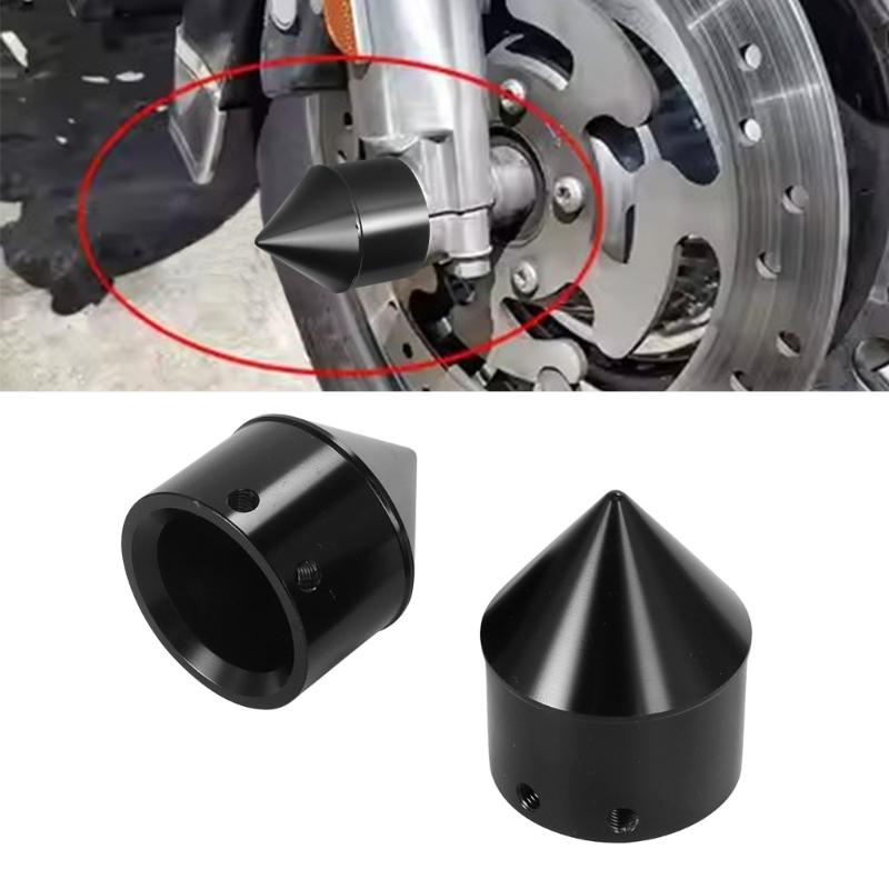 2pcs Aluminum Alloy Front Axles Cover for 883/1200 48 Front Axles Nut Cover Cap Motorbike Accessories Easy Installation