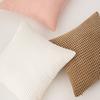 Nordischer Ins Stil Maiskorn Sofa Plüsch Kissenbezug Einfarbiger Stoff Zuhause Bettseite Rückenlehnenkissen Ohne Kissenkern