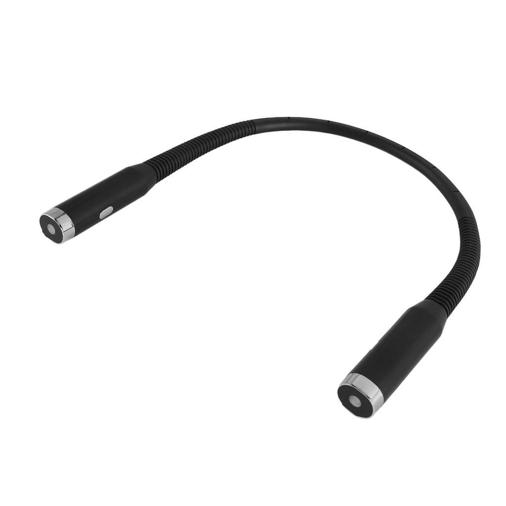 LED Neck Reading Light 3 Colors 3 Brightness Levels Bendable Arm Rechargeable Book Light for